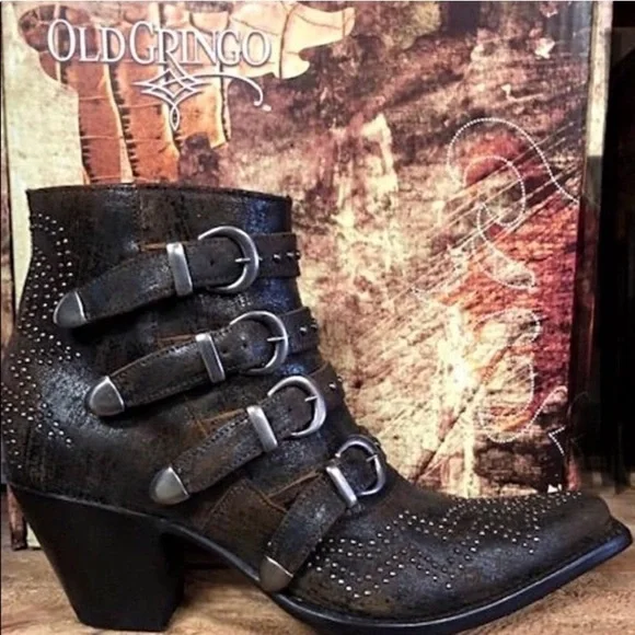 NIB Old Gringo Roxy Leather Boots Size 7 - Picture 1 of 5